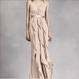 David’s Bridal VeraWang Champagne Bridesmaid Dress